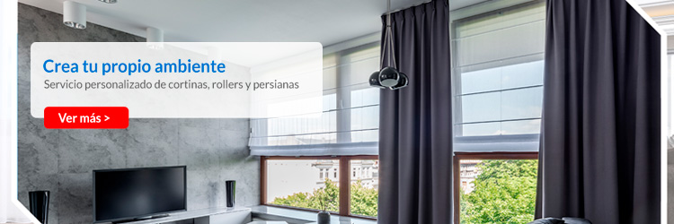 Servicio personalizado de cotinas, rollers y persianas